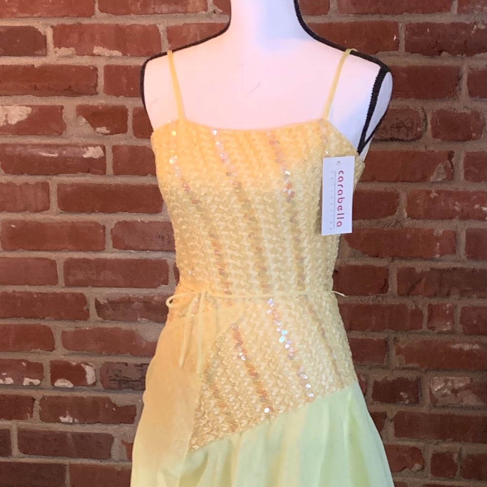 Yellow prom dress